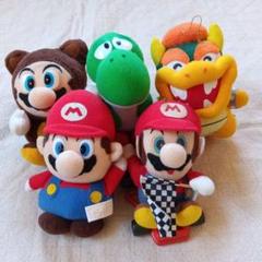 【国内正規品】 レトロ 5体 合計 マリオカート スーパーマリオぬいぐるみ、 ぬいぐるみ