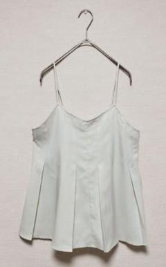 美品　AND SEARCH　プリーツキャミソール　ベージュ　M