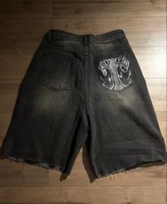 ー品販売  バギーハーフデニム jorts メルカリ - リメイク ペイント パンツ