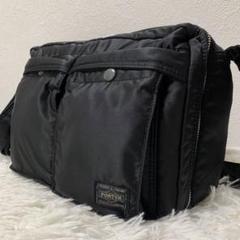 完売品 未使用級 ポーター タンカー ショルダーバッグ L 2層 黒 ナイロン TANKER(タンカー) SHOULDER BAG(L) | 吉田カバンホームページ