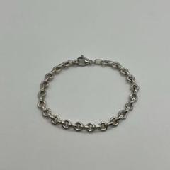 ティファニー 新品磨き オーバル ドーナツ リンク ブレスレット HK4fe ティファニー TIFFANY & CO. ドーナツオーバルリンク チェーン
