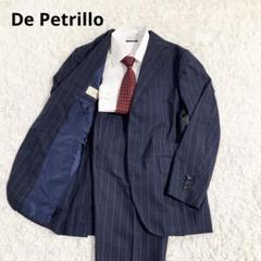 De Petrilloデペトリロネイビーストライプスーツセットアップ