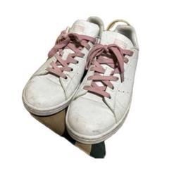 adidasスタンスミス ホワイト ピンクハート スニーカー23.5cm