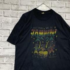 USA製90sヴィンテージTシャツ！シングルステッチ　ブラック半袖古着L721