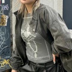 XU tattoo design tops ロングスリーブTシャツ y2k