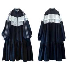 ま*い様 HEIHEIジャージワンピース黒ブラック ジャージワンピース / BLACK【HEIHEI】 | Schrodinger's closet