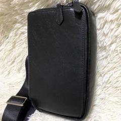 【未使用級✨】Dom Teporna 2way ボディバッグ オールレザー　黒