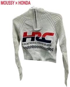 マウジー×ホンダ ハーフジップトップス 新品未使用 ホンダレーシング リブニット マウジー×ホンダ ハーフジップトップス 新品未使用 ホンダ