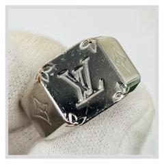 M62488　シグネットリング　Ｌサイズ リング　指輪 シルバー メタル