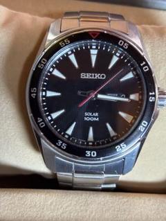 SEIKO ソーラー時計 100m防水 ステンレス
