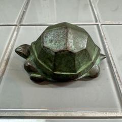 鋳銅りす置物須貝庄三作