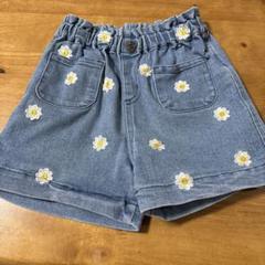 PEACEMINUSONE ダークグレー 花柄刺繍ショートパンツ PEACEMINUSONE ダークグレー 花柄刺繍ショートパンツ レディース