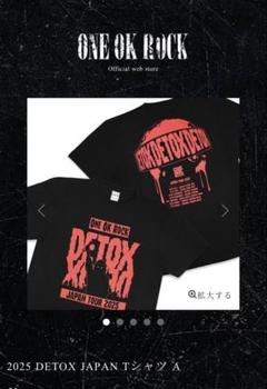 ワンオクロック　detox北米ツアー限定tシャツ One Ok Rock Detox North American Tour 2025 Tour Dates Two