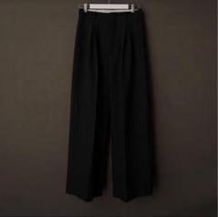 即完売品　shikitari ストライプワイドフレアスラックス STRIPE FLARE SLACKS【GRAY】 | SHIKITARI