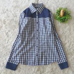 BRICK HOUSE 長袖シャツ ギンガムチェック　ブラウス　S　カジュアル
