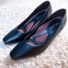 【極美品】RAKUNA 整体パンプス　ブラック ハイヒール 23.5㎝　黒 整体パンプス2(スタンダード) RAKUNA(ラクナ) 5.5cmヒール | amepla