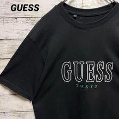 a714b【美品】ゲス　両面ビッグロゴ　刺繍　人気カラー　入手困難　半袖Tシャツ