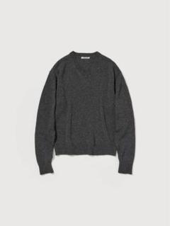AURALEE ブラック ウールカシミアニット　25ss AURALEE(オーラリー) カシミヤニットセーターA21AP01BC
