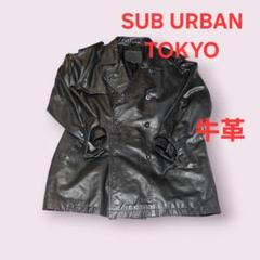sub urban 背負え TOKYO 牛革 カウレザーシングルライダース