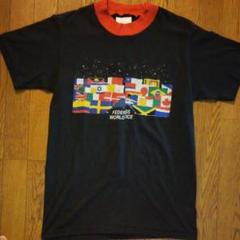 ★珍★US古着★リメイク★ドッキング Tシャツ★ブラック★サイケデリック★