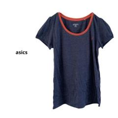 asics アシックス　スポーツ　トレーニング　パフスリーブ　Tシャツ　S