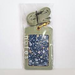 nofes IDカードホルダー パスケース タテ型 ペールオリーブ ③新品未使用のサムネイル