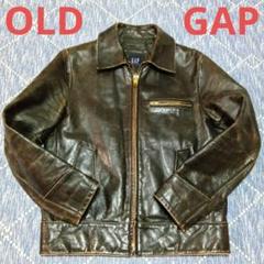 OLD GAP 90s シングルレザージャケット【特別価格】 2025年最新】Gap メンズ シングルライダースの人気アイテム