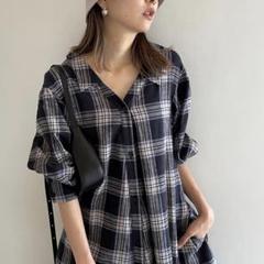snidel スナイデル WEB限定　23SS デザイン チェック ワンピース