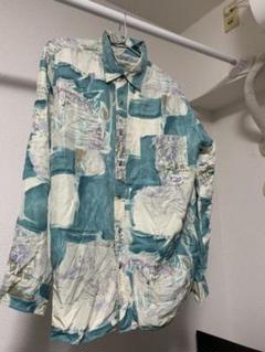 シルクシャツ 柄シャツ