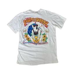 80s USA製 Bud Light Tシャツ 犬 アニマル
