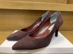 【DIANA】スウェード ヒール パンプス ボルドー 25cmのサムネイル