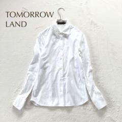 トゥモローランド【M】上品ベーシックシャツ コットン100% 長袖 ホワイト