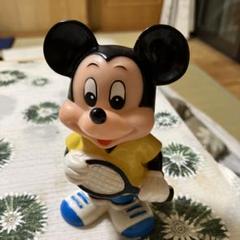 ミッキーマウス ソフビ人形 貯金箱 大型 26．0cm 545g