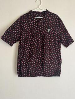 【美品】DIESEL ディーゼル 花柄 和柄 半袖シャツ ブラック DIESEL（ディーゼル）の「メンズ シャツ 半袖シャツ 花柄