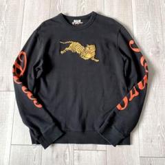 KENZO 黒 虎刺繍 トレーナー L KENZO Ft1192791 ケンゾー トレーナー VARSITY JUNGLE 虎柄