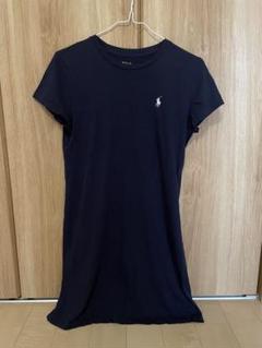 【RALPH LAUREN】ラウンドネック フリルトリム ミニ丈ワンピース セール】 フリルトリム プリーテッド ジョーゼット ドレス