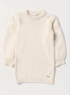 CHLOE KIDS クロエ キッズ ニットワンピース アイボリー　サイズ8