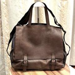 ✨美品✨希少✨OSAM オサム ショルダーバッグ 2WAY レザー ブラウン色