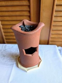 煎茶道具 涼炉 低涼炉 北村和煌作 電熱器付 300W 電熱器部分仕様