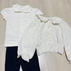 子ども服まとめ売り 120 女の子 上下 ブラウス 半袖 ボトムス フリル 長袖