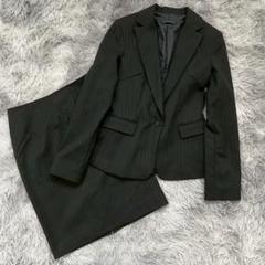 美品✨【INGNI】 ブラック ストライプ スカートスーツ上下セット M