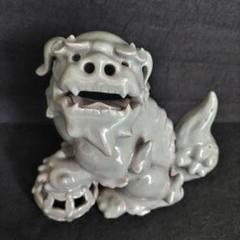 江戸期 鍋島焼 青磁獅子型置物 香炉 - メルカリ