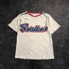 【ヴィンテージ】ラグラン半袖Tシャツ アメカジプリント 古着usedSM10