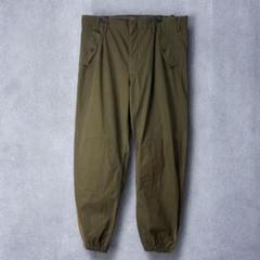 80’s イタリア軍　コンバットパンツ　ミリタリー　裾リブ　ジップ　ダブルニー