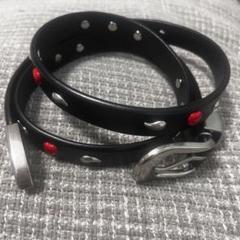 アワーレガシー OUR LEGACY ベルト ハート スタッズ 黒 レザー