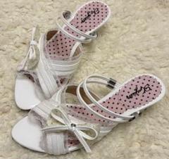 00s 希少 LIZLISA 厚底レースフリルリボンサンダル 姫カジ 00s 希少 LIZLISA 厚底レースフリルリボンサンダル 姫カジ