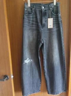 Cafune新品☆クラッシュデニム(38ブラック435617)