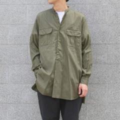 【美品】COMOLI コモリ OD プルオーバーシャツ