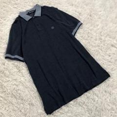 Aquascutum アクアスキュータム(L)シルク 刺繍 ポロシャツ