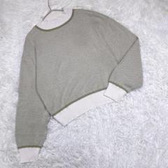 KHALITA【L】ニット　セーター　グリーン　大きいサイズ